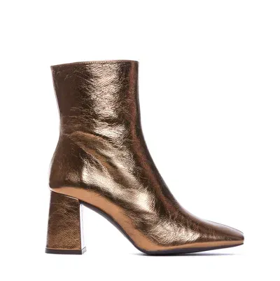 Angel Alarcon Pump Ankle Boots In Gold