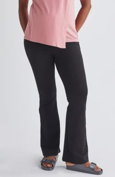 Angel Maternity Bootcut Maternity Leggings In Black