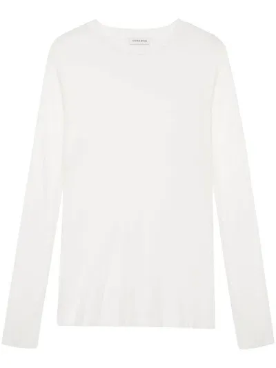 Anine Bing Amani T-shirt In Weiss