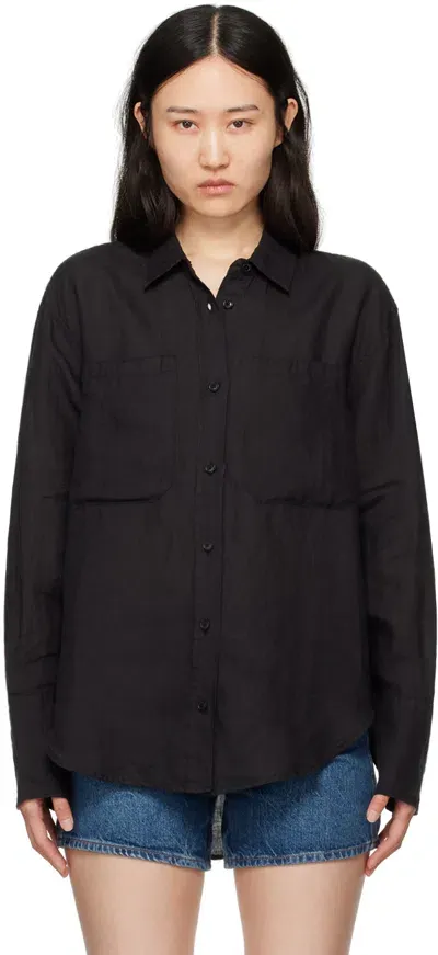 Anine Bing Dante Shirt In Black