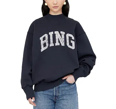 Anine Bing Bradie Sweatshirt Bing In Navy