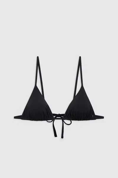 Anine Bing Brielle Bikini Top In Black