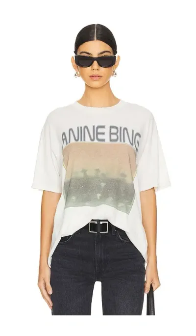 Anine Bing Cade Mushrooms Tee In Off White