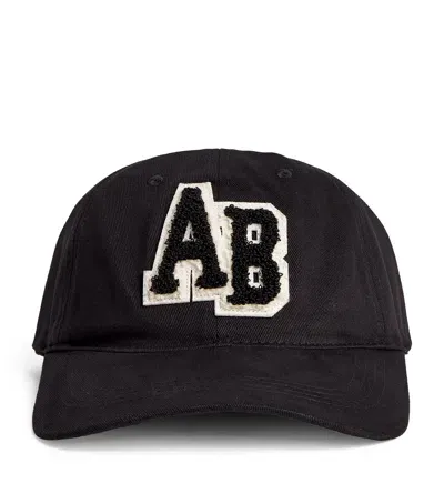 Anine Bing Cotton Jeremy Letterman Baseball Cap In Black