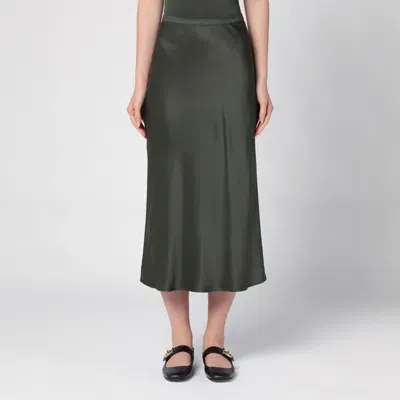 Anine Bing Dark Green Silk Skirt Bar