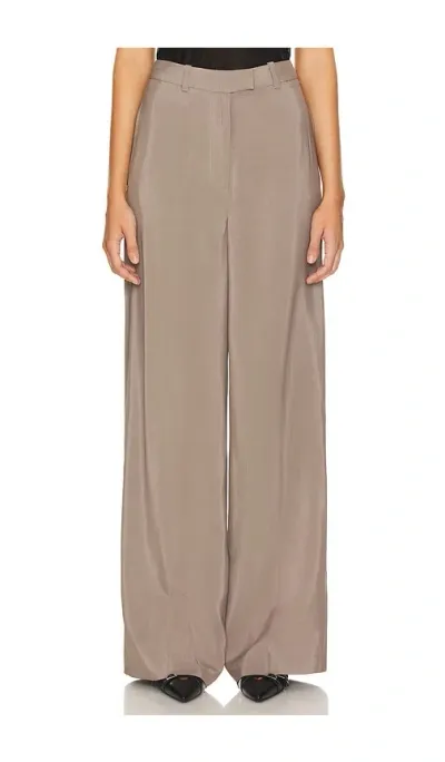 Anine Bing Dolan Wide-leg Trousers In Grey