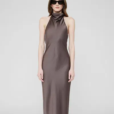 Anine Bing Eliana Dress In Iron