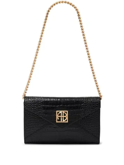 Anine Bing Elly Clutch Bag In Black