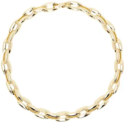 Anine Bing Gold Oval Link Necklace