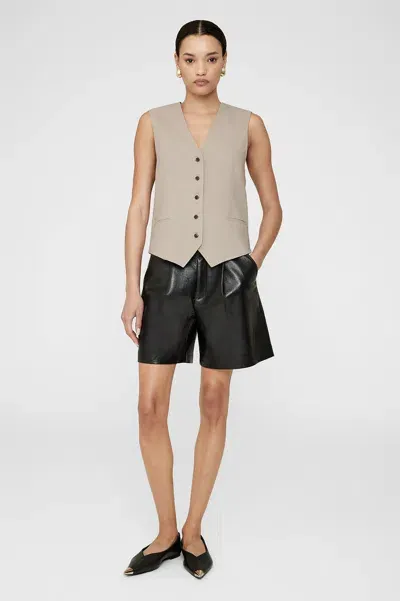 Anine Bing Lena Vest In Sand In Neutrals