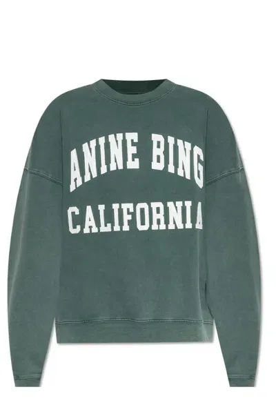 Anine Bing Miles Sweatshirt In Verde