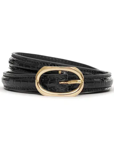 Anine Bing Mini Mara Belt In Black