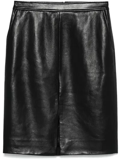 Anine Bing Pencil Mini Skirt In Black