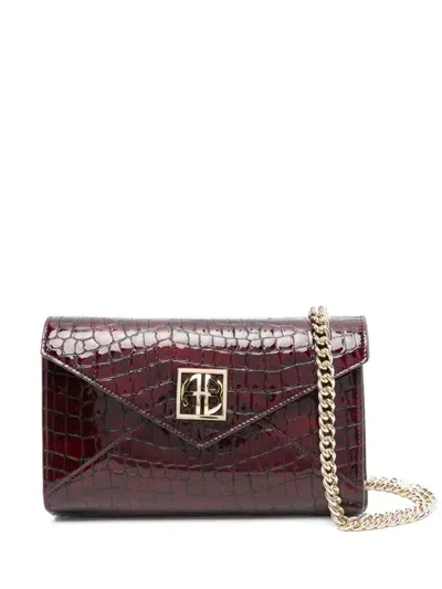 Anine Bing Small Elly Clutch Bag In Red