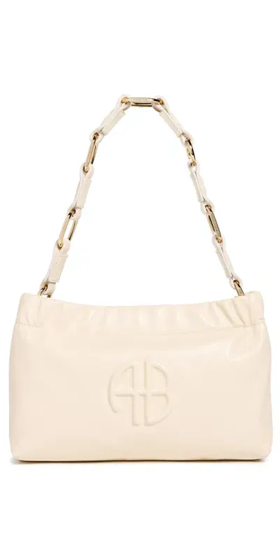 Anine Bing Small Kate Shoulder Bag Ivory