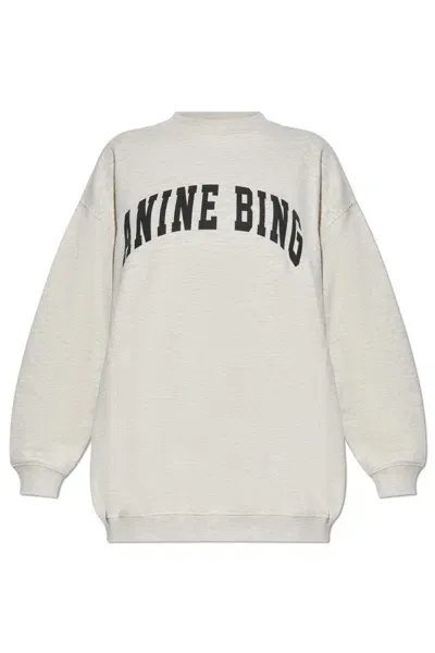 Anine Bing Sweatshirt With Logo In White