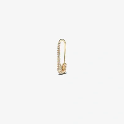 Anita Ko 18k Yellow Gold Safety Pin Diamond Earring