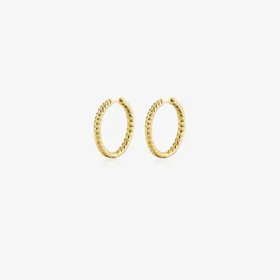 Anita Ko 18k Yellow Gold Zoe Hoop Earrings