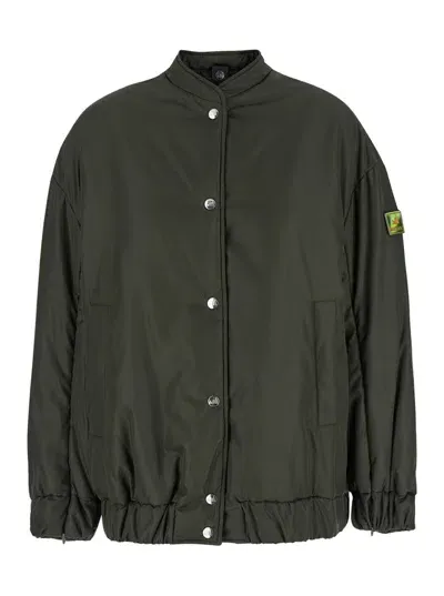 Anitroc Padded Bomber Jacket In Green