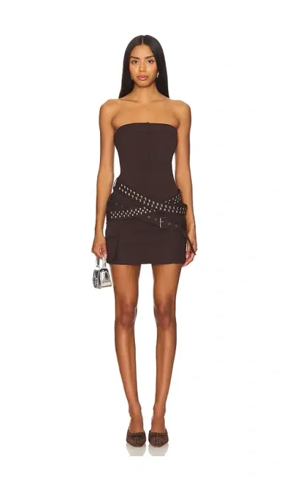 Aniye By Stud Dress In Choco