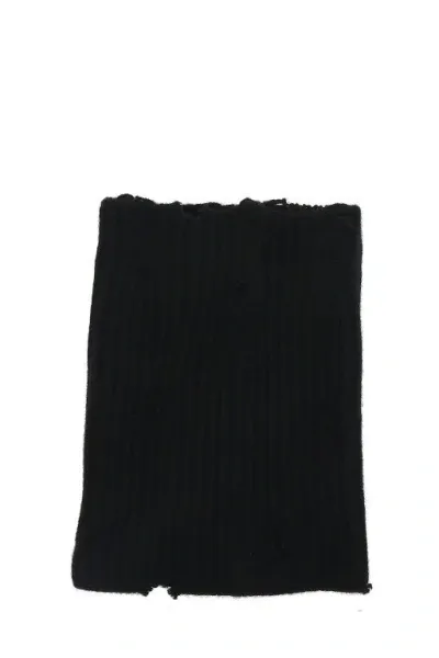 Ann Demeulemeester Alanta Knitted Scarf In Black