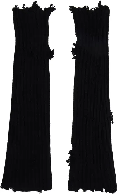 Ann Demeulemeester Black Zarina Arm Warmers In 099 Black