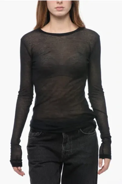 Ann Demeulemeester T-shirt In Black Cotton