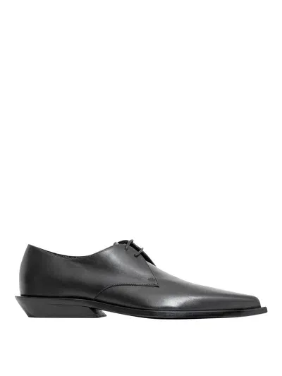 Ann Demeulemeester Jip Pointy Derby Shoes In Black