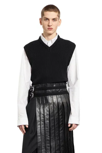 Ann Demeulemeester Man Black&white Shirts