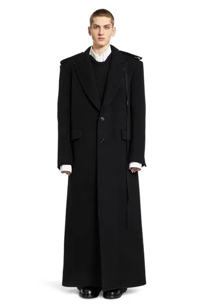 Ann Demeulemeester Man Black Coats