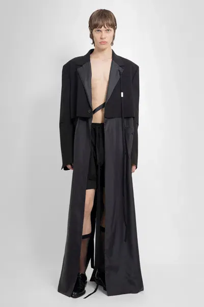 Ann Demeulemeester Man Black Coats