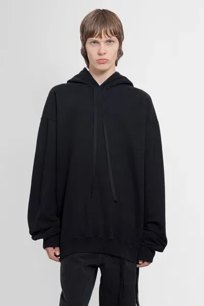 Ann Demeulemeester Man Black Sweatshirts