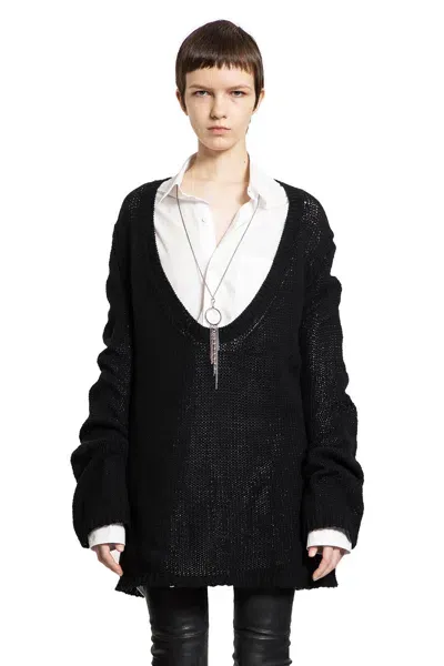 Ann Demeulemeester Knitwear In Black