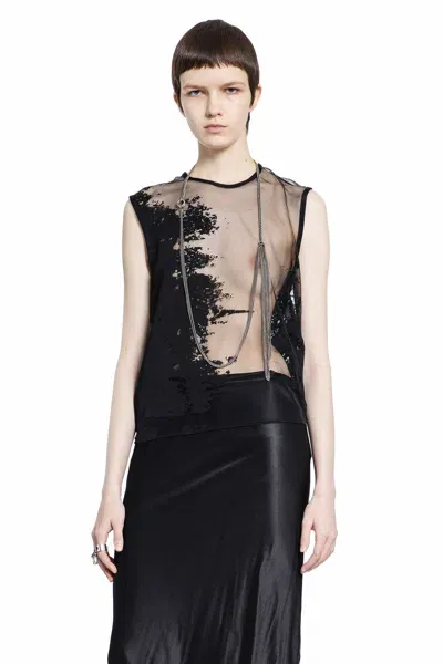 Ann Demeulemeester Woman Black Tops