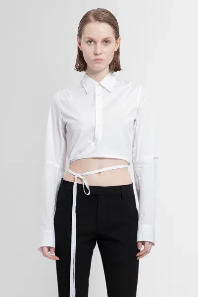 Ann Demeulemeester Woman White Shirts