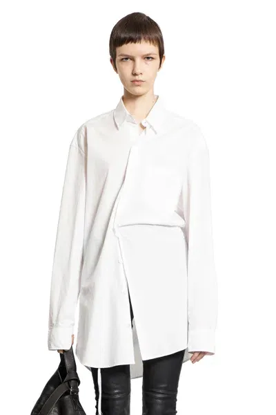 Ann Demeulemeester Woman White Shirts