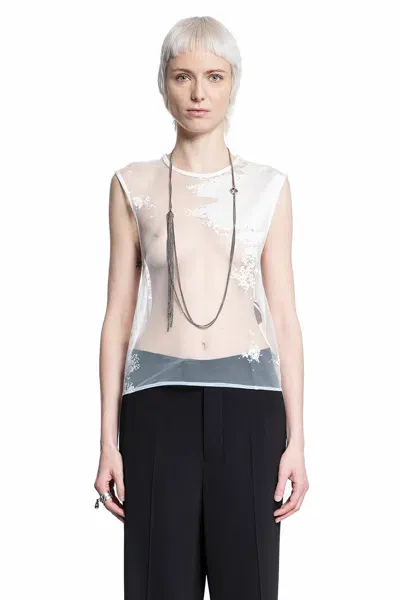 Ann Demeulemeester Woman White Tops