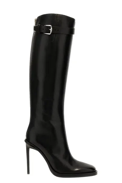 Ann Demeulemeester Uta Leather Knee-high Boots In Black