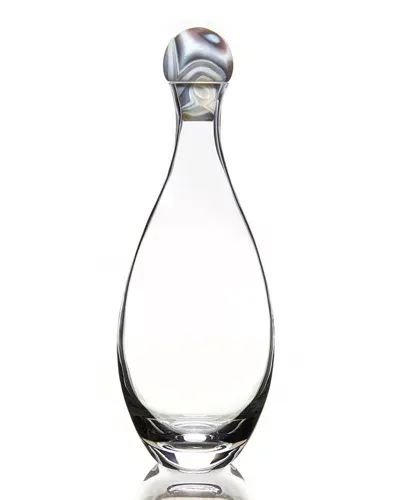 Anna New York Elevo Decanter In Smoke Agate