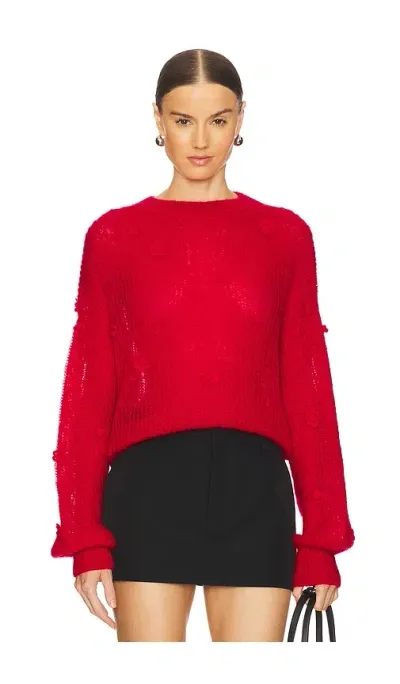 Anna October Filippa Sweater In Red