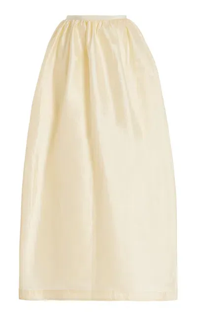 Anna October Snowball Maxi Skirt In Yellow