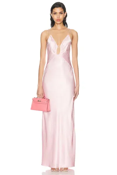 Anna October Terrin Maxi Dress In Pink