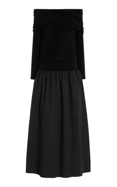 Anna Quan Morgan Cotton Dress In Black