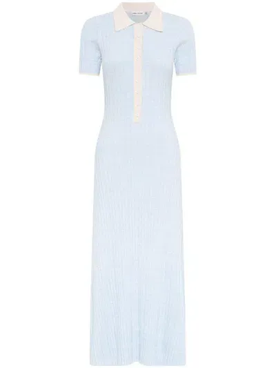 Anna Quan Penelope Midi Dress In Blue