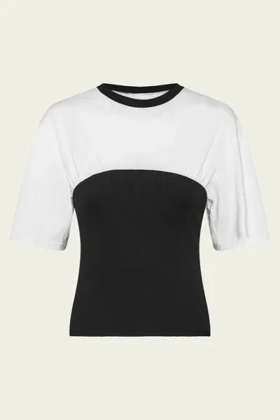 Anna Quan Priya Top In White & Black