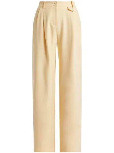 Anna Quan Straight-leg Trousers In Neutrals