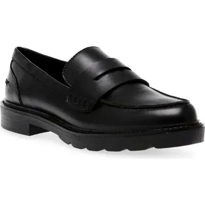 Anne Klein Emmylou Penny Loafer In Black Smooth