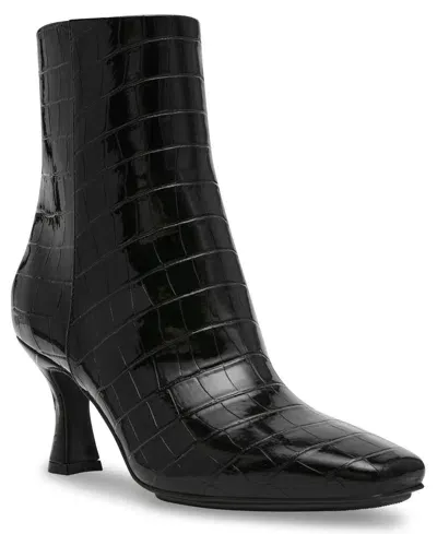 Anne Klein Women's Pablo Snip Toe Dress Booties In Black Croc