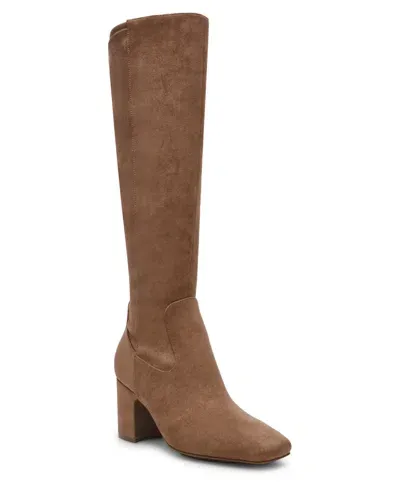 Anne Klein Women's Toronto Snip Toe Knee High Dress Boots In Truffle