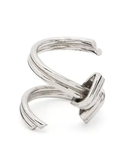 Annelise Michelson Wire Knot-detailing Ring In 银色